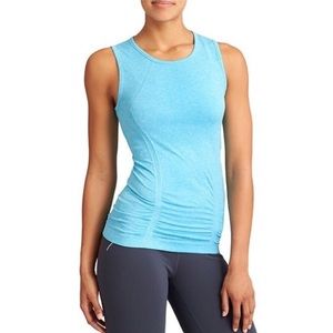 Athleta - "Fastest Track" Aqua Blue Muscle Tank